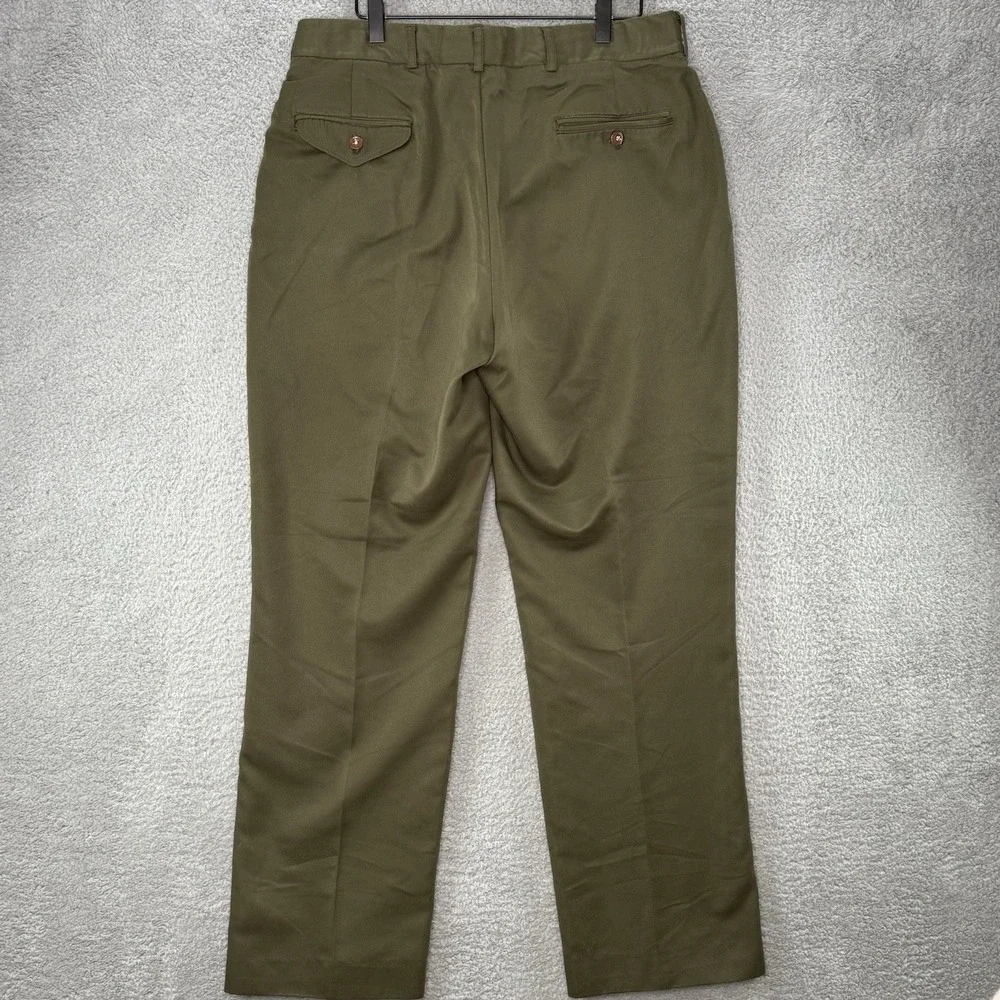 Vintage Orvis Melton Cloth Pants Size 34x32 Dark Green Made in USA‎ Pockets